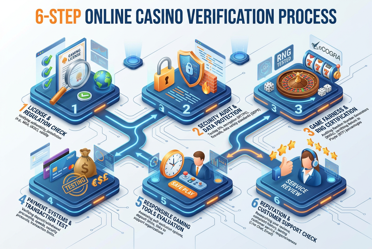 Infografika metodiky auditu activepark pro online kasina